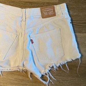 Levi's vintage white denim short